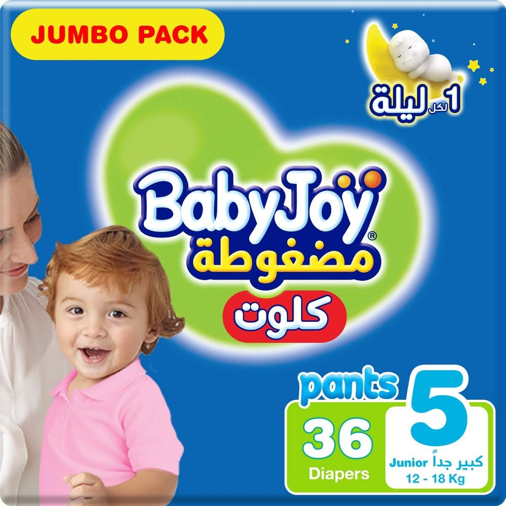 BabyJoy Culotte Size 5 Junior Jumbo Pack 3*36