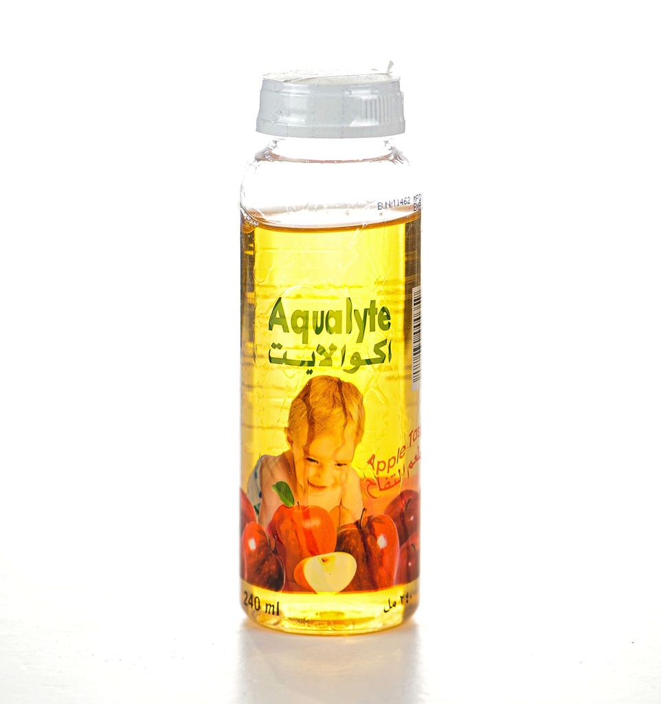 Aqualyte Oral Rehydration Solution Apple Taste 240ml