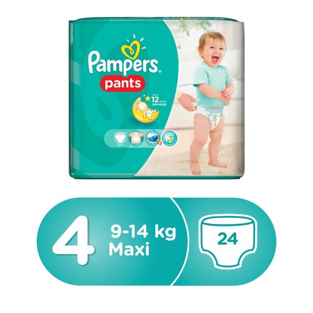 Pampers Pants Size 4 9-14kg Mega Pack 4*24