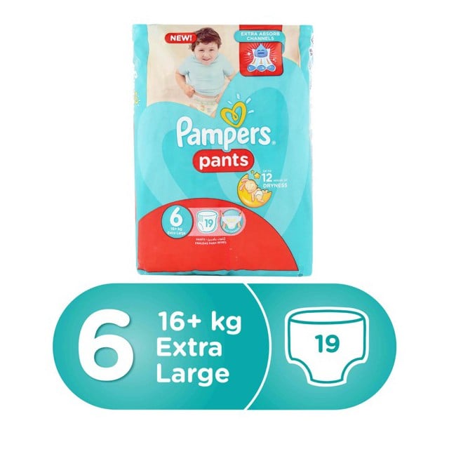 Pampers Pants Size 6 16-21kg Pack 4*19