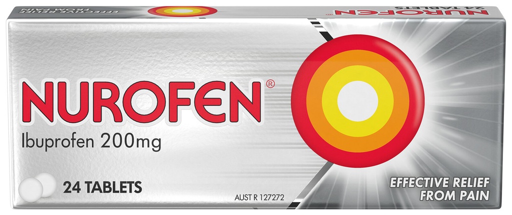 Nurofen Ibuprofen 200mg Tablets 24