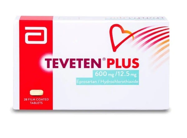 Teveten Plus 600mg/12.5mg Tablets 28