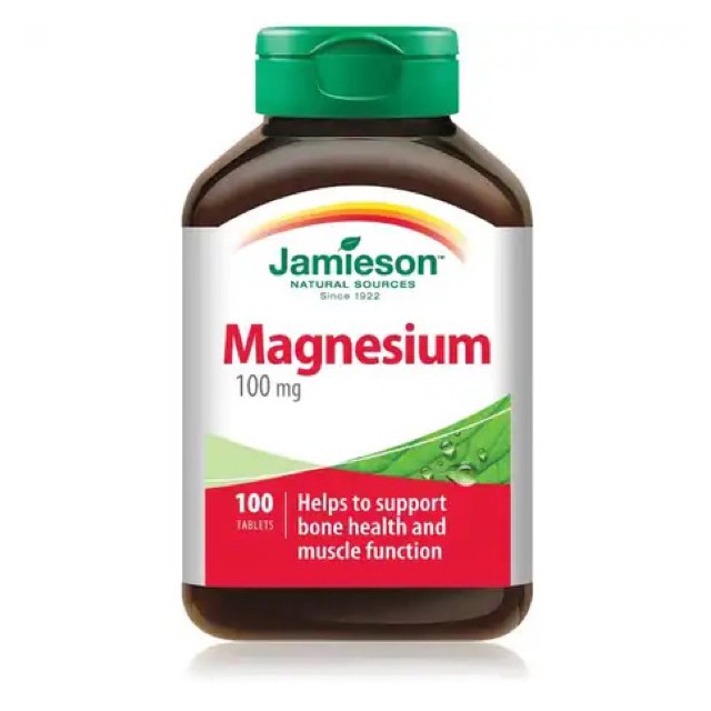 Jamieson Magnesium 100mg Tablets 100