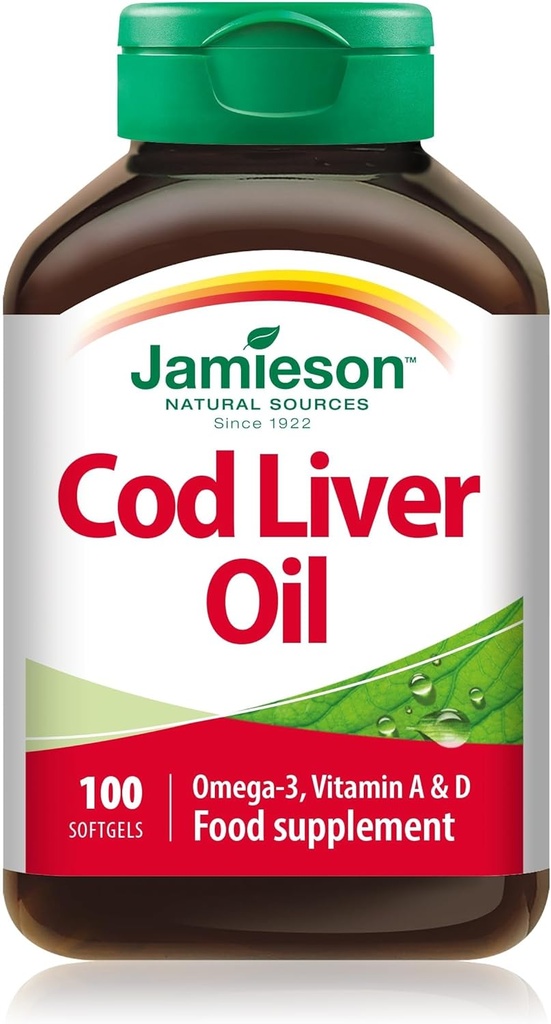 Jamieson Cod Liver Oil 1000mg 100 Capsules