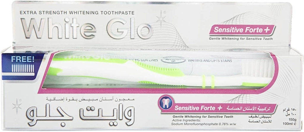 White Glo Sensitive Forte Toothpaste 110g