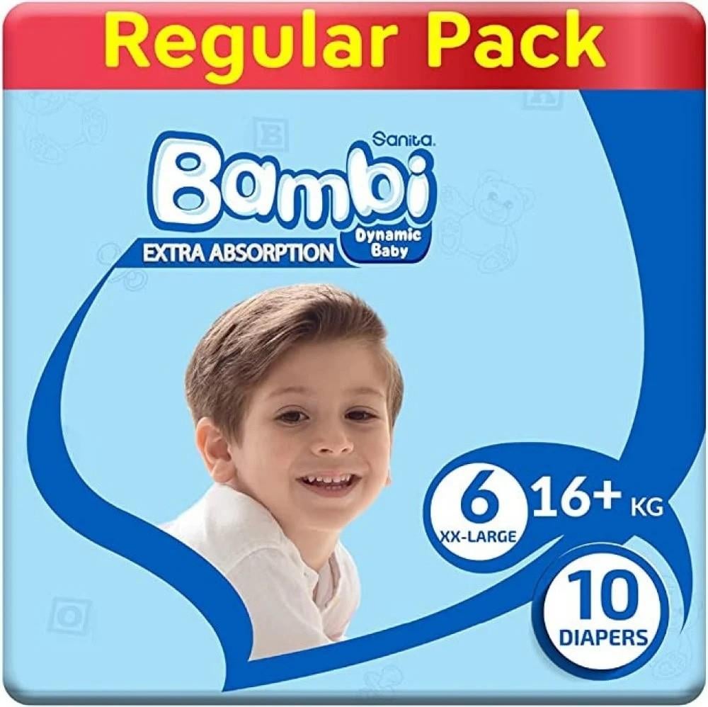 Bambi Diapers Size 6 XX-Large Value Pack 6*10