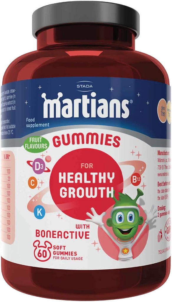 Martians Gummies With Bone Active 60 Tablets