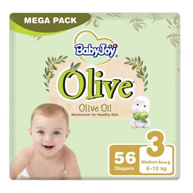 BabyJoy Olive Diapers Size 3 Medium Pack 3*56