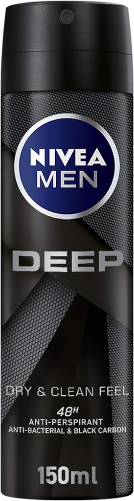Nivea Men Deep Antiperspirant Spray 150ml