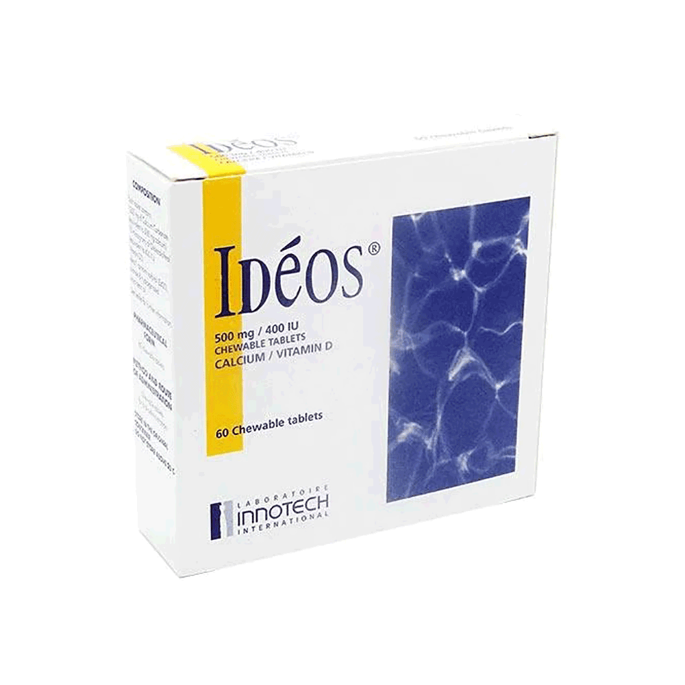 Ideos 500mg/400iu Chewable Tablets 60