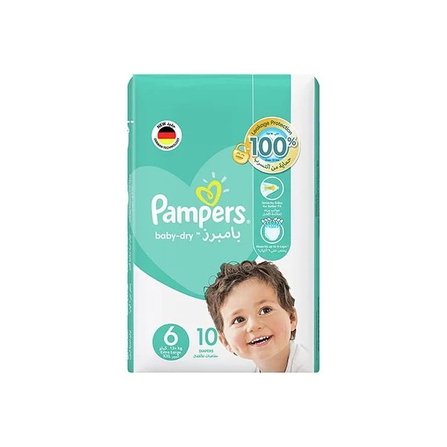 Pampers Baby Dry Diapers Size 6 13-18kg Economy Pack 6*10