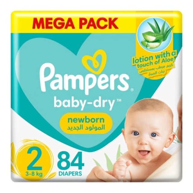 Pampers Premium Care Diapers Size 2 4-8kg, Double Pack 2*84