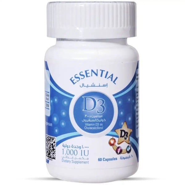 Essential D3 1000iu Capsules 60