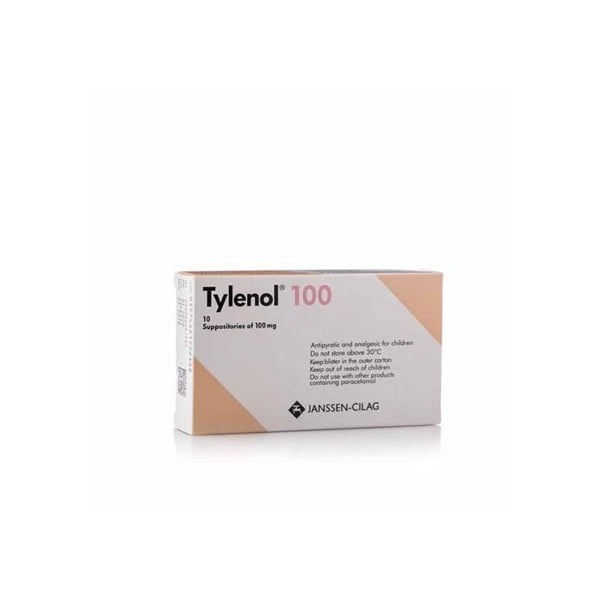 Tylenol Suppositories 100mg 10s