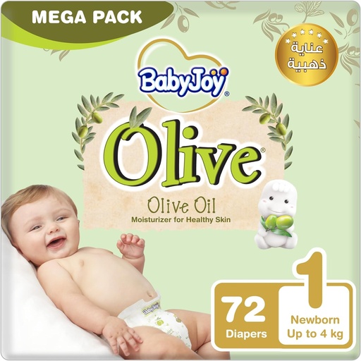 [27809] BabyJoy Premium Diapers Size 1 New Born Packs 3*72