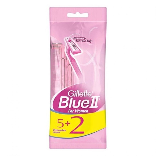 [28820] Gillette Blue 2 Women Disposable Razors 5+2 Pack