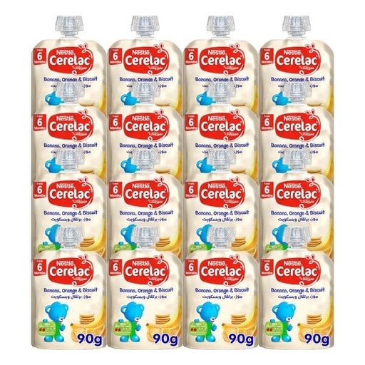 [29524] Cerelac Banana And Orange And Biscuit 90g