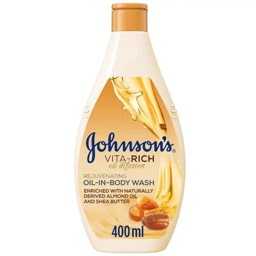 [29621] JOHNSON VITA-RICH BODY WASH ALMOND OIL 400ML