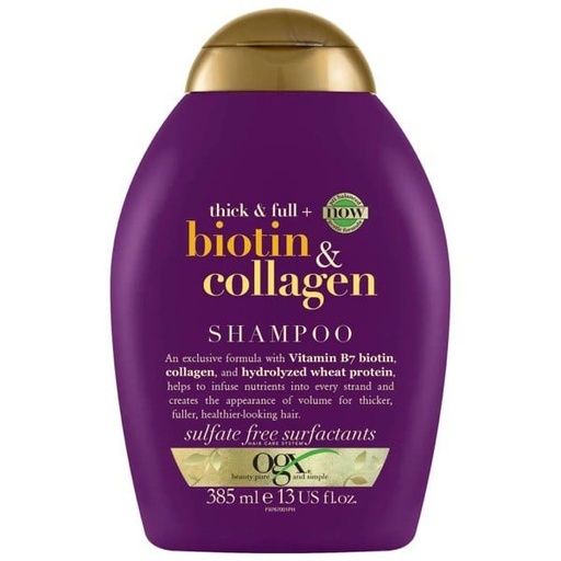 [29626] OGX Biotin + Collagen Shampoo 385ml