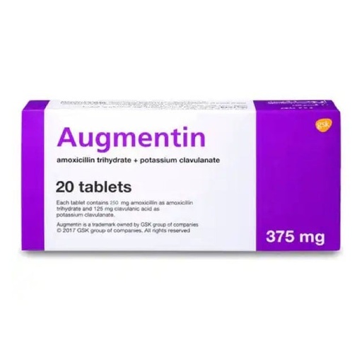 [772] Augmentin 375mg Tablets 20