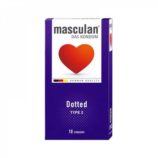 [1187] Masculan Condom Dotted Type 2 10s