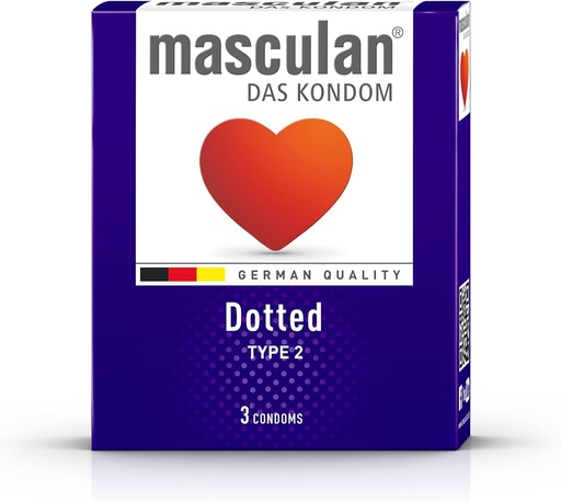 [1196] Masculan Condom Dotted Type 2 3s