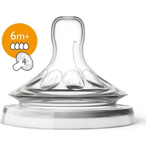 [29853] Philips Avent Natural 2.0 Feeding Teats 6m+ x2