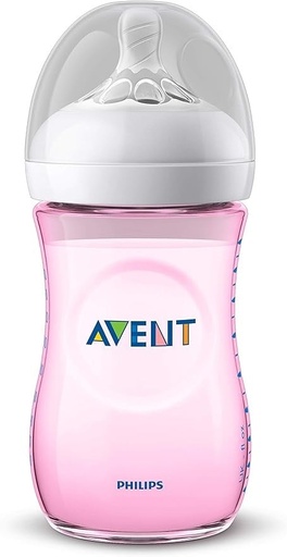 [30130] Philips Avent Natural 2.0 Feeding Bottle Pink 260ml x2