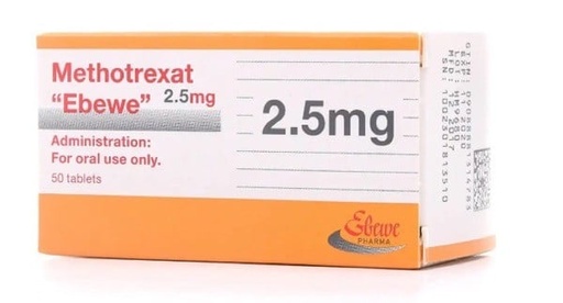 [1391] METHOTREXATE (EBEWE) 2.5MG 50 TAB