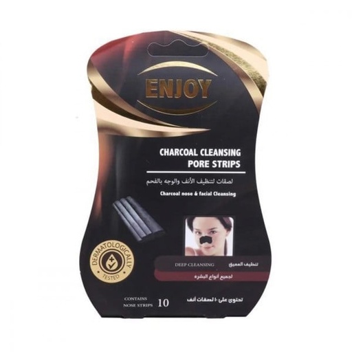 [30750] Enjoy Nose Strips Black 10st