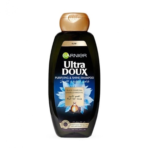 [30947] Garnier Ultra Doux Black Charcoal Shampoo 600ml