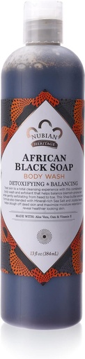 [30963] African Black Soap Body Wash 384ml