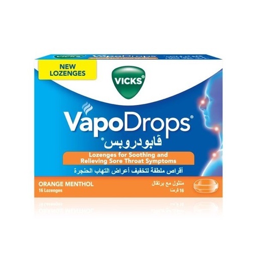 [31533] Vicks Orange Menthol 16 Lozenges