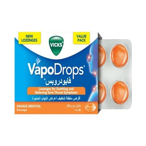 [31538] Vicks Orange Menthol 36 Lozenges