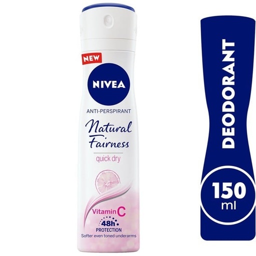 [2551] Nivea Deo Natural Fairness Spray Women 150ml