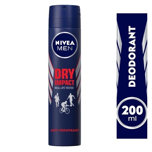 [2611] Nivea Men Dry Impact Deodorant Spray 200ml