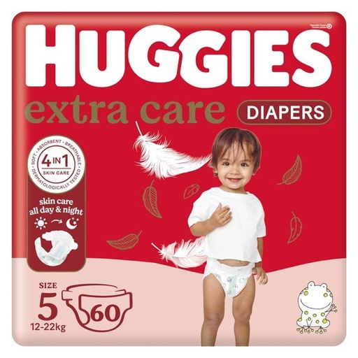 [31842] Huggies Extra Care Diapers Size 5 Jumbo Pack 2*60