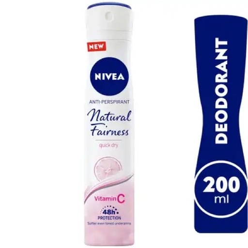 [2703] Nivea Deo Natural Fairness Spray Women 200ml