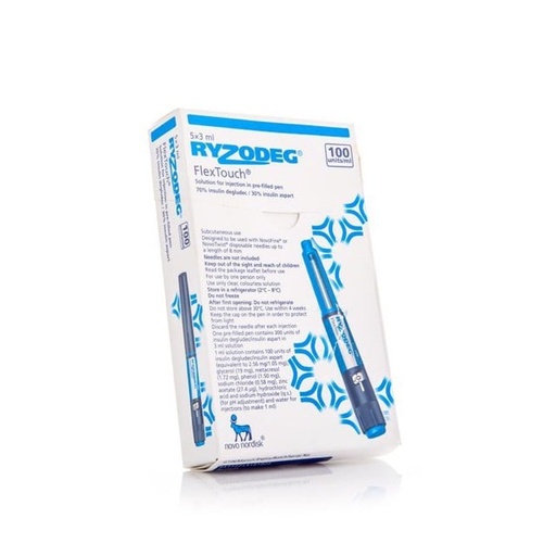 [32160] Ryzodeg Flextouch 100 units/1ml Injection Pen 3ml