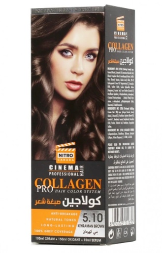 [33180] Eveline Cosmetics Collagen Hair Color 5.10