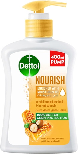 [33650] Dettol Liquid Hand Wash Nourish Honey 400ml