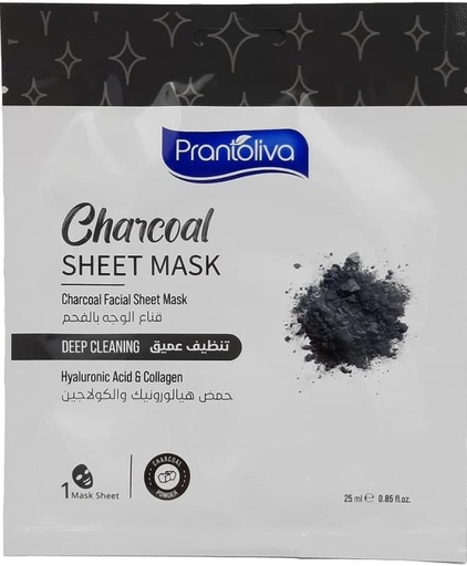 [33721] Prantoliva Charcoal Sheet Mask 25ml