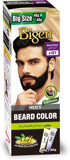 [34030] Bigen Beard Color Natural Black 40g