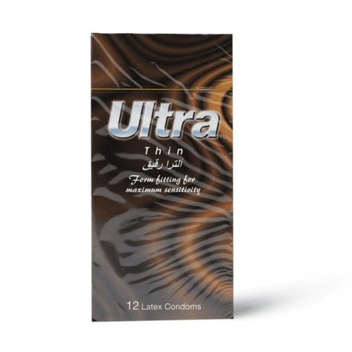 [4058] Ultra Condom Strawberry 12s