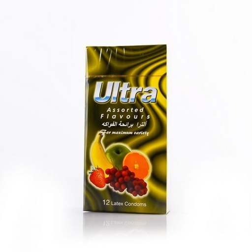 [4059] Ultra Condom Assorted Flavours 12s