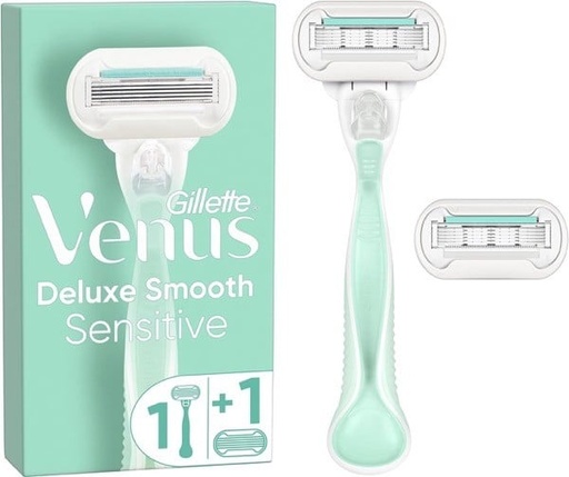 [34540] Gillette Venus Deluxe Smooth Sensitive Razor 1 Handle + 2 Refills