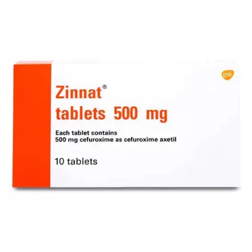 [5196] Zinnat 500mg Tablets 10