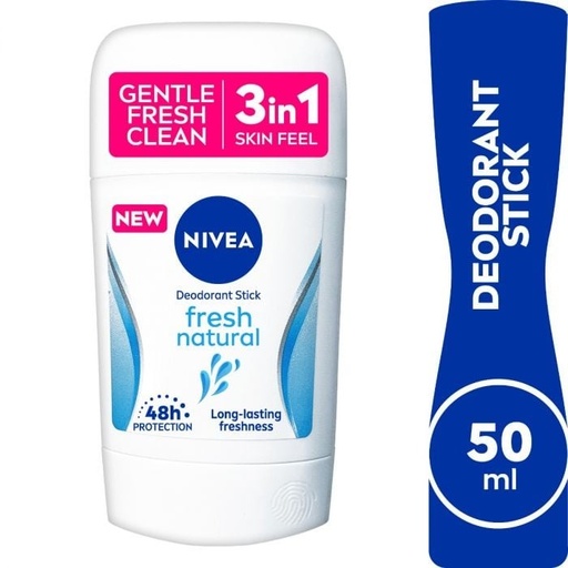 [35669] Nivea Fresh Natural Antiperspirant Deodorant Stick for Women 50ml