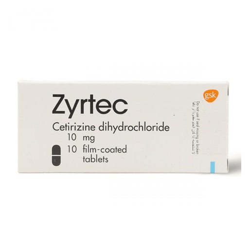 [5245] Zyrtec Allergy Relief 10mg Tablets 10