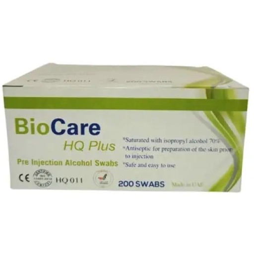 [36097] Bio Care HQ Plus Alcohol Swabs 200 swabs